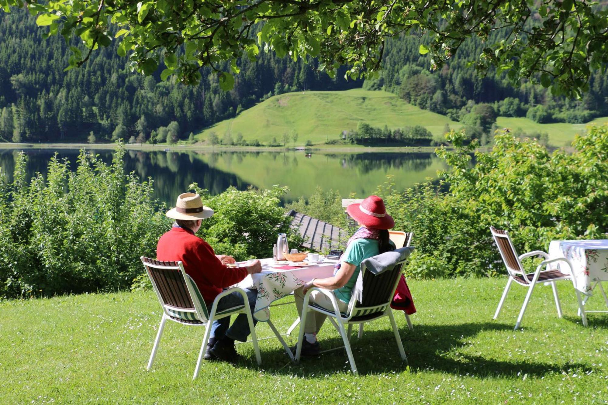 Ferienhof Obergasser Und Bergblick Weissensee Dış mekan fotoğraf